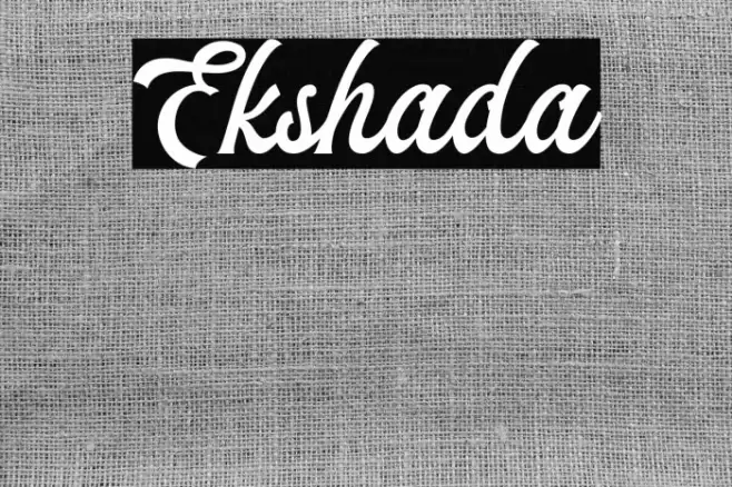 Ekshada Font examples