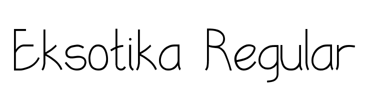 Eksotika Regular  Fuentes Gratis Descargar