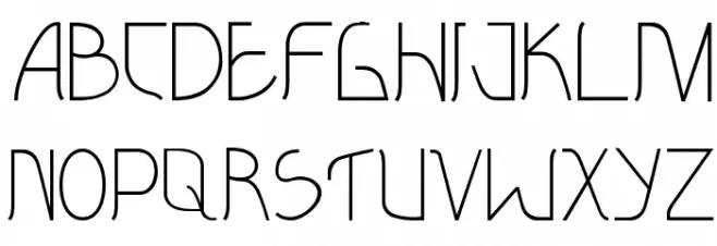 Eksotika Regular フォント 大文字