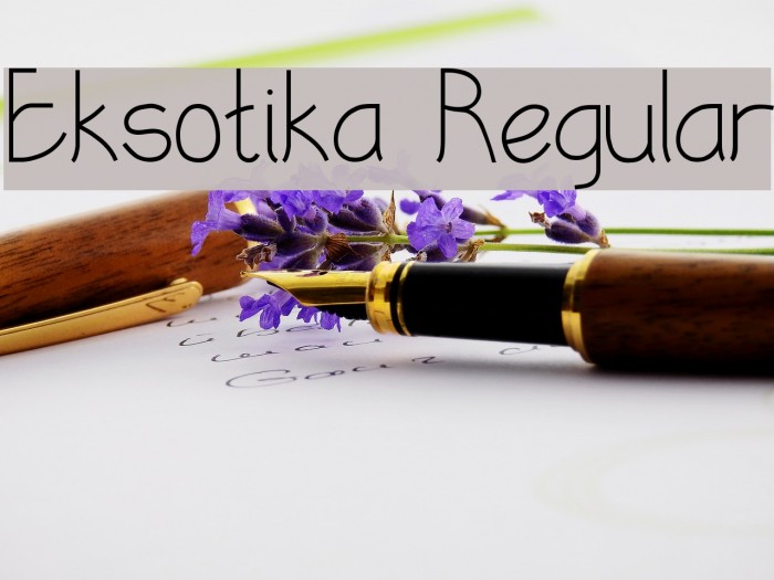 Eksotika Regular Font examples