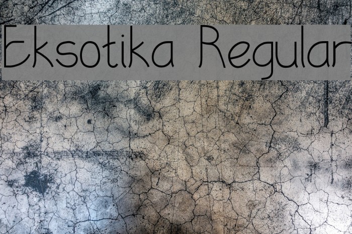 Eksotika Regular Font examples