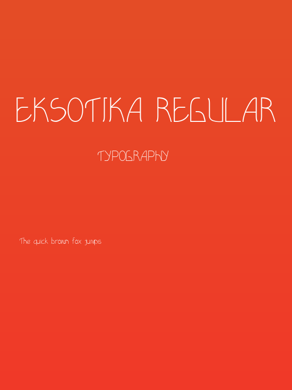 Eksotika Regular Poster