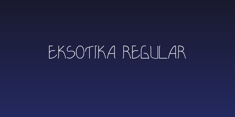 Eksotika Regular Social Header