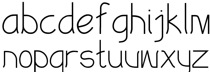 Eksotika Regular Font LOWERCASE