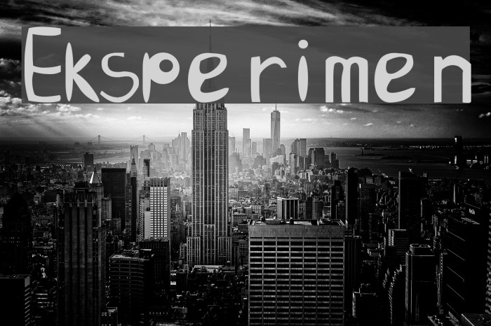 Eksperimen Font examples