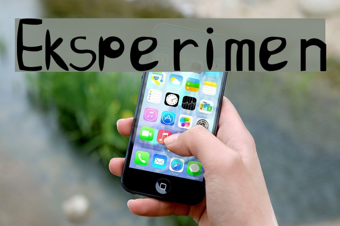 Eksperimen Font examples