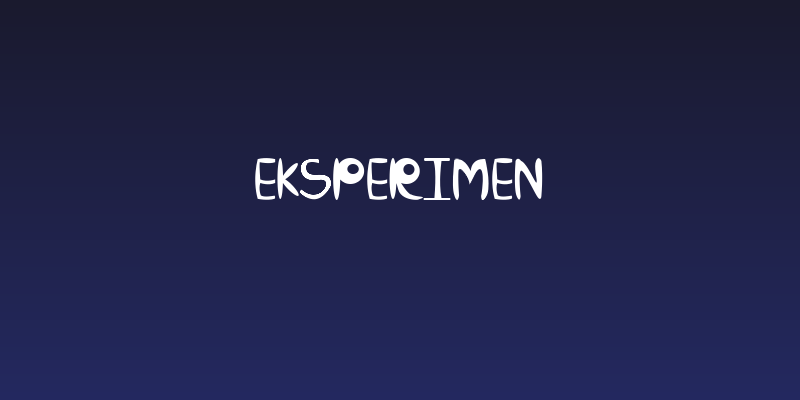 Eksperimen Social Header