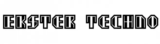 Ekster Techno  Frei Schriftart Herunterladen