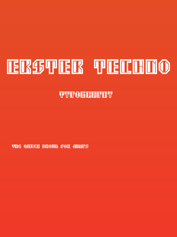 Ekster Techno Poster