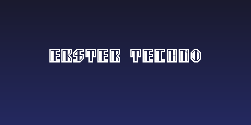 Ekster Techno Social Header