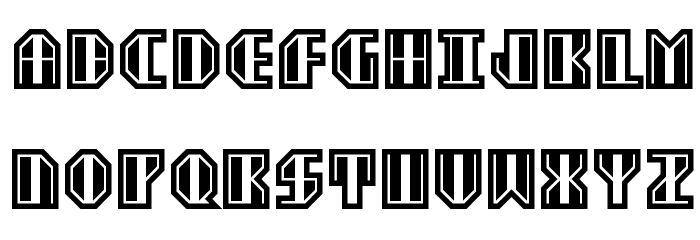 Ekster Techno Font LOWERCASE