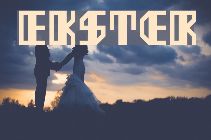 Ekster Font examples