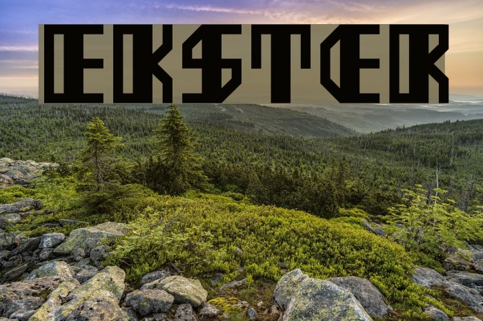 Ekster Font examples
