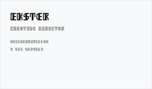 Ekster Business Card
