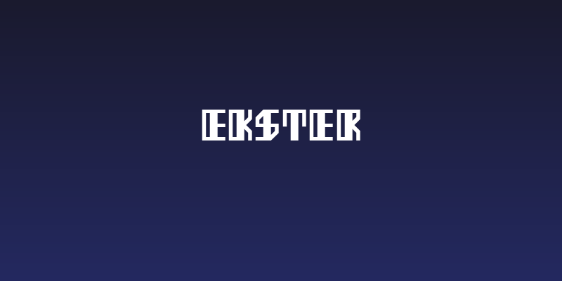 Ekster Social Header