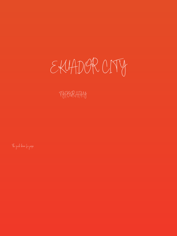 Ekuador City Poster