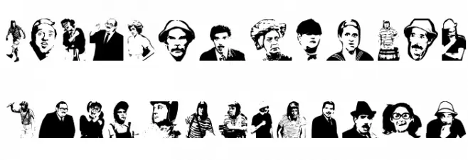 EL CHAVO DEL 8 Polices MAJUSCULES