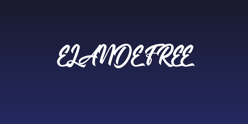 ELANDE free Social Header