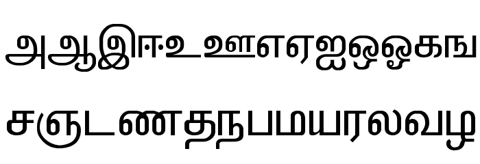 ELANGO-TML-Panchali-Normal 字体 大写
