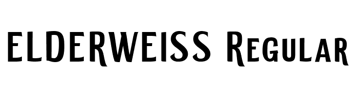 ELDERWEISS Regular  baixar fontes gratis