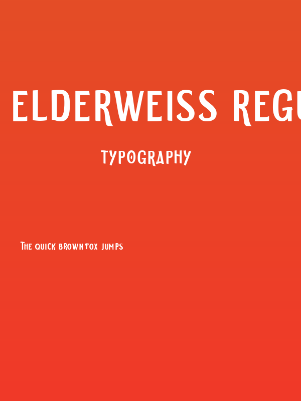 ELDERWEISS Regular Poster