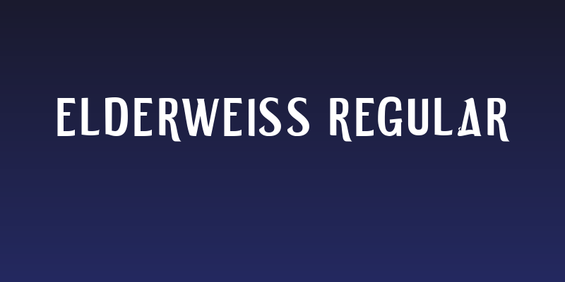 ELDERWEISS Regular Social Header