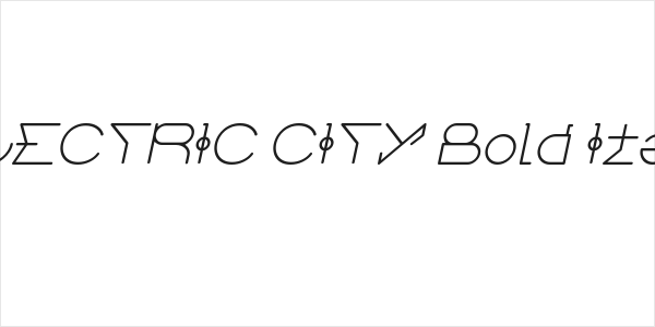 ELECTRIC CITY Bold Italic Logo