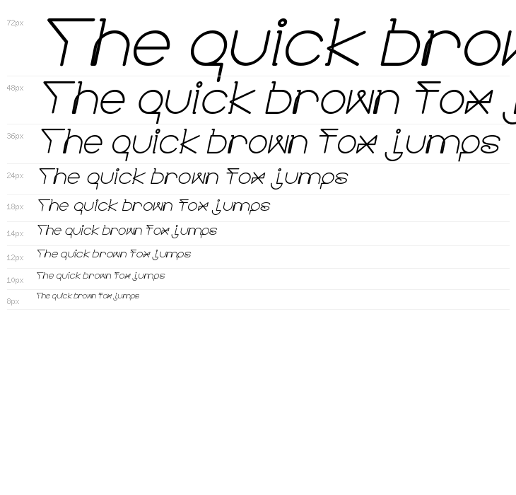 ELECTRIC CITY Bold Italic Waterfall