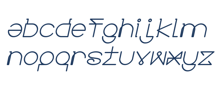 ELECTRIC CITY Bold Italic Lowercase