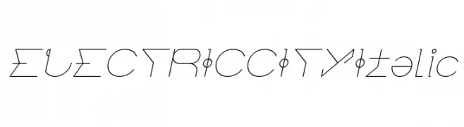 ELECTRIC CITY Italic  Fuentes Gratis Descargar