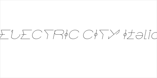 ELECTRIC CITY Italic Logo