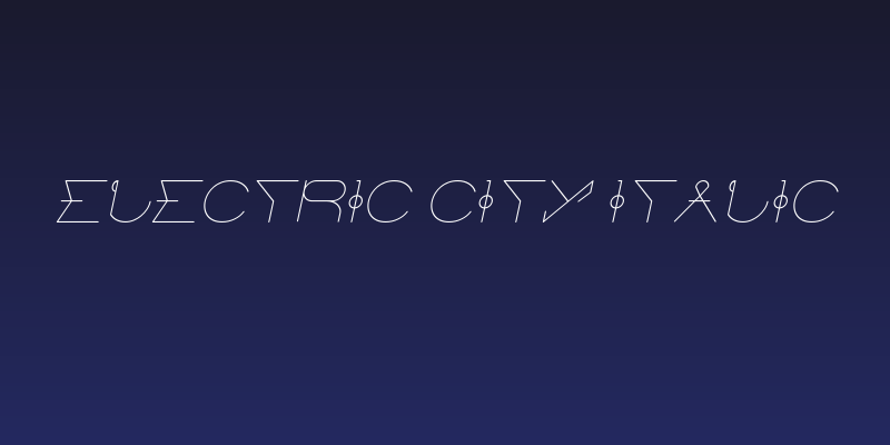 ELECTRIC CITY Italic Social Header