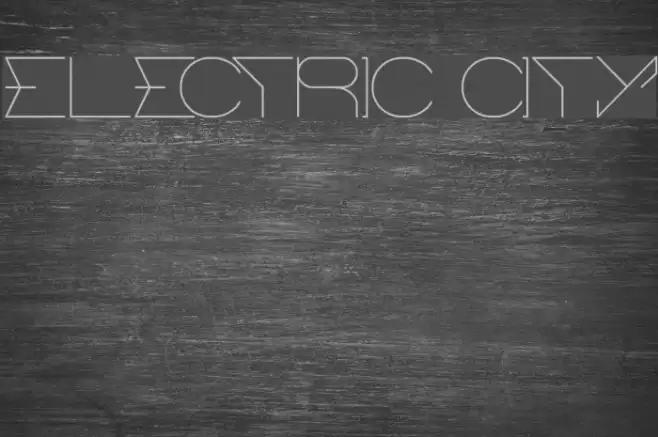ELECTRIC CITY Font examples