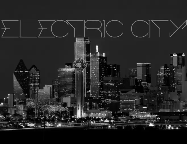 ELECTRIC CITY Font examples