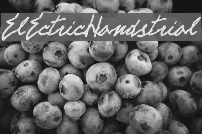 ELECTRICHANDS-trial Font examples