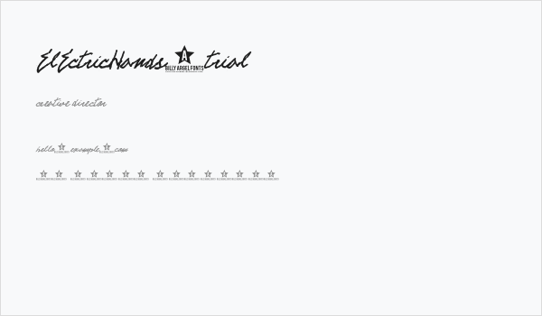 ELECTRICHANDS-trial Business Card