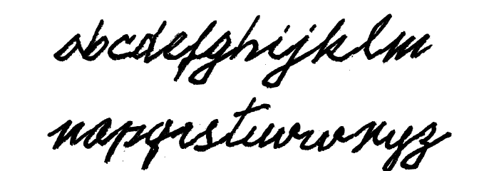 ELECTRICHANDS-trial Font LOWERCASE