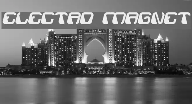 ELECTRO MAGNET Font examples
