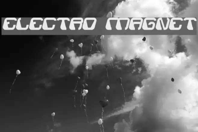 ELECTRO MAGNET Font examples