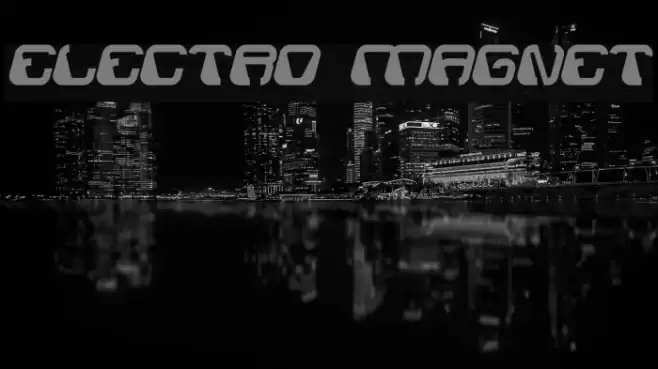ELECTRO MAGNET Font examples