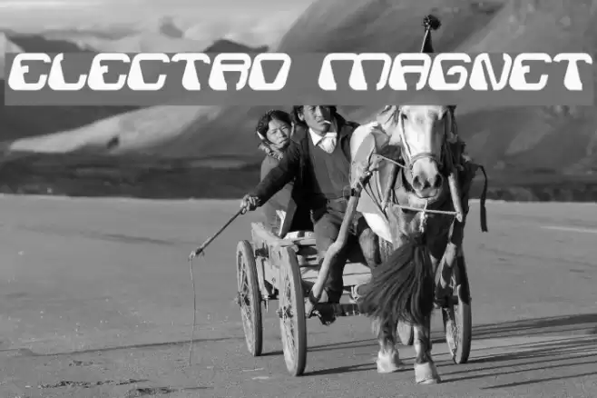 ELECTRO MAGNET Font examples