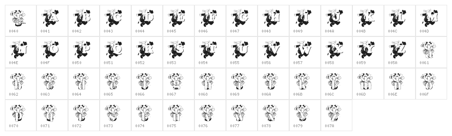 ELEFUN_KG Character Map