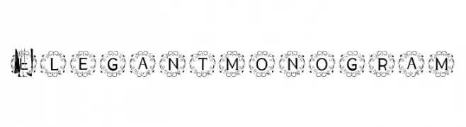 ELEGANT MONOGRAM  Fuentes Gratis Descargar