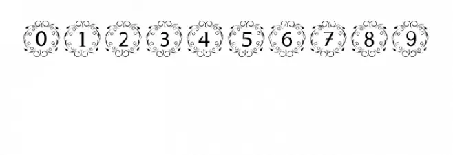 ELEGANT MONOGRAM フォント その他の文字