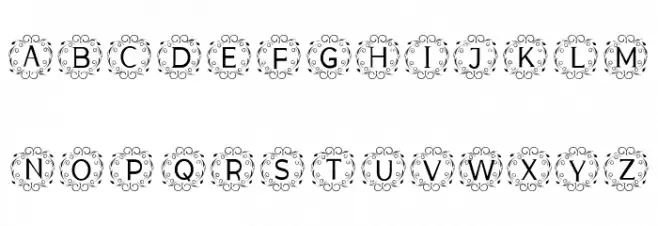 ELEGANT MONOGRAM 字体 大写