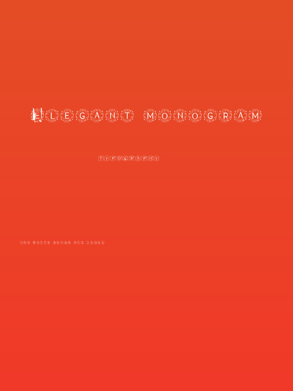 ELEGANT MONOGRAM Poster