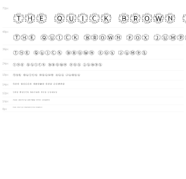 ELEGANT MONOGRAM Waterfall