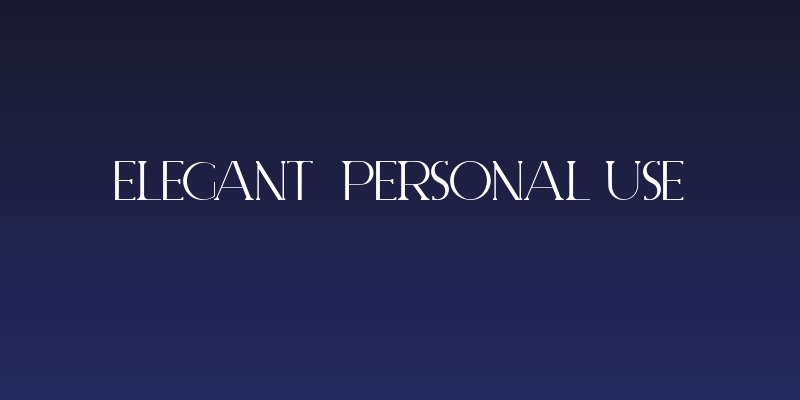 ELEGANT  Personal use Social Header