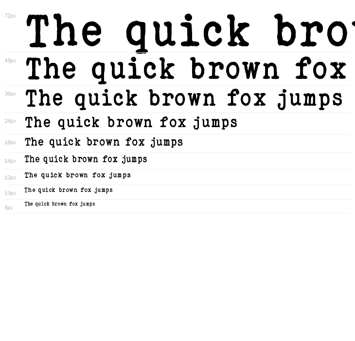 ELEGANT TYPEWRITER Bold Waterfall