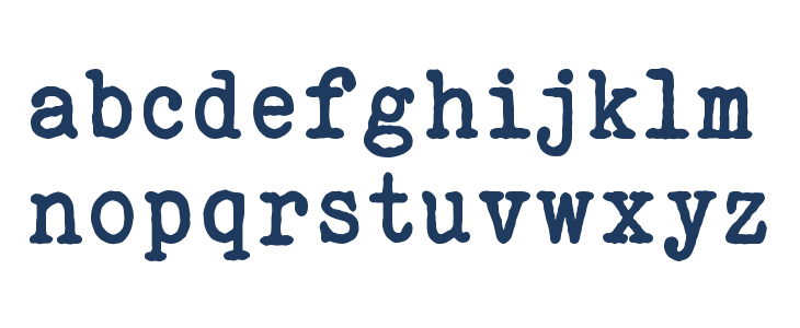 ELEGANT TYPEWRITER Bold Lowercase